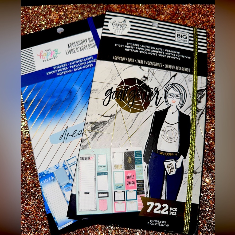 Indio Tie Dye & The Encourager Happy planner sticker books